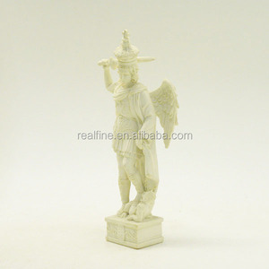 Art religieux saint <span class=keywords><strong>michael</strong></span>, statue blanche, vente en gros, livraison gratuite - Product Image 4