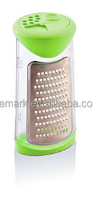 Grattugia Manuale per Frutta e Verdura con Lame in Acciaio Inox, Facile da Pulire, Contenitore per Conservazione e Servizio - Product Image 5