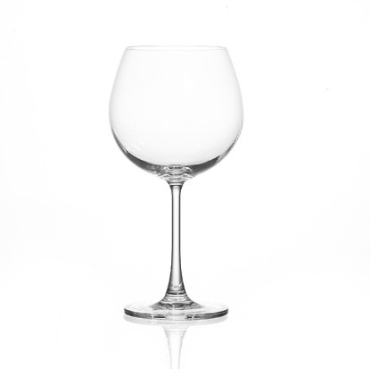 Lead Free Crystal Super Stem Red lined Wine Glass With Stem Crystal Glass Cup