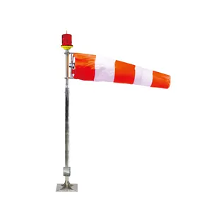 Produsen Helipad Airport Windsock/ICAO Lampu Strobo Pesawat Terbang Merah/Putih dan Oranye Pemasok Kaus Kaki Angin Menyala