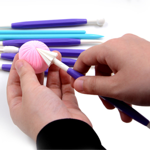 9PCS <strong>Clay</strong> Sculpting Tools <strong>Kit</strong> - Professional Modeling Brushes for Pottery, Ceramic &amp; Fondant Decoration - Product Image 1