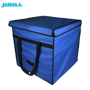 Custom 75 L vacuum insulated panel cooler box with PCM ice packs for blood transportation