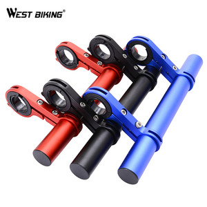 WEST BIKING Double Extension <span class=keywords><strong>Vélo</strong></span> Guidon Extender Lumière Cloche Support de Téléphone Multifonction <span class=keywords><strong>Vélo</strong></span> Accessoires <span class=keywords><strong>Vélo</strong></span> Alliage - Product Image 5