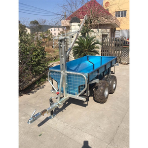 Nouveau Style <span class=keywords><strong>Quad</strong></span> Big Used Box Garden Trailer Atv <span class=keywords><strong>Tandem</strong></span> Axle Trailer A01-3E - Product Image 3