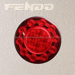 100% A Prueba de agua 4 "E4 LED <span class=keywords><strong>Bus</strong></span> Camión Remolque <span class=keywords><strong>Ronda</strong></span> Detener Cola luz de Iluminación de la Lámpara de Combinación Trasera - Product Image 1