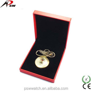 Reloj de Bolsillo de Moda con Cadena Dorada, Reloj de Bolsillo Occidental Regal de Cuarzo con Movimiento Japonés - Product Image 5