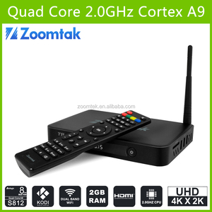 Carcasa de aluminio Amlogic S812 quad core 2 G RAM 4 K android tv box codi - Product Image 5