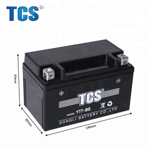 中国TCS YT7-BSスターティングバッテリーmfスーペリア12v 7ah mfスーパーシール鉛蓄電池オートバイmfバッテリー