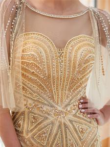 Gaun <span class=keywords><strong>Prom</strong></span> Punggung Renda Seksi Gaun Pesta Quinceanera Desain Khusus Tulle Gaun <span class=keywords><strong>Prom</strong></span> Leher Sweetheart Setengah Lengan PE19-<span class=keywords><strong>1</strong></span> - Product Image 6