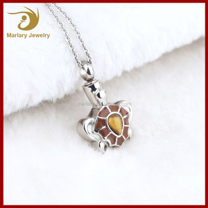 Comercio al por mayor de Acero Inoxidable Cremación Recuerdo Joyería Opal Colgante de <span class=keywords><strong>La</strong></span> Tortuga - Product Image 2