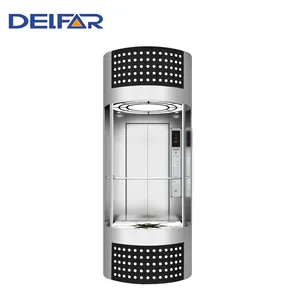 Fashion high quality observation elevator, panoramic lift, round glass elevator
