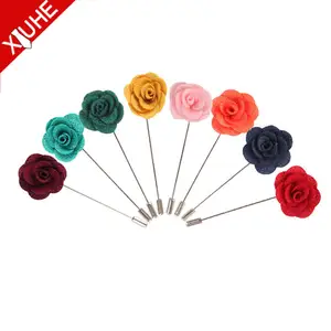 Broches de mode en Organza avec fleurs roulées, accessoires pour cheveux, mariage pour hommes, vente en gros, nouvelle collection 2020