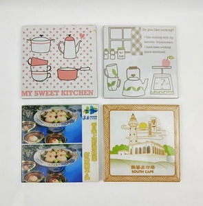 Posavasos cuadrado de cerámica para bar, tazas de azulejos de sublimación, 4 pulgadas - Product Image 6