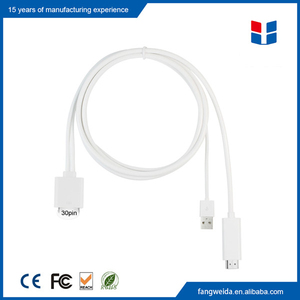 1.8 m cavo HDMI con cavo USB per ipad 1/<span class=keywords><strong>2</strong></span>/3/iphone 4 s/<span class=keywords><strong>ipod</strong></span> <span class=keywords><strong>touch</strong></span> 4th - Product Image 6