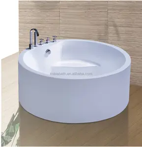 Petite baignoire ronde en acrylique, style morden, très bon marché avec massage et siège