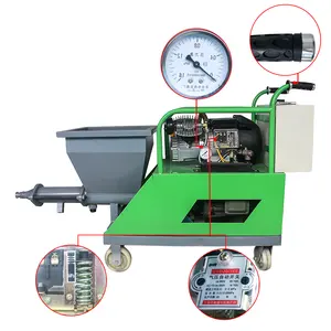 Máquina de pulverização de argamassa e cimento reboco automática e pulverização