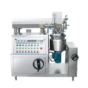 20 liters easy operation laboratory homogenizer lab vacuum mixer high shear mixing tank with tilting discharge