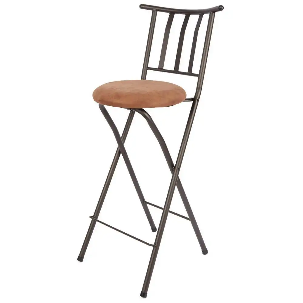 Haute qualité en métal tabouret de bar pliant pliable chaise de bar avec coussin