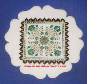Plaque d'incrustation en marbre indien Plaque d'incrustation en marbre décorative pour la maison - Product Image 1