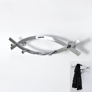 Cintre d'angle en métal à 6 crochets en forme d'éventail - Product Image 4