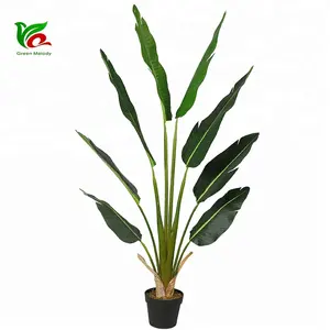 Faux Plant 150cm Fabric Leaves Decorative Faux Bird Of Paradise Plant