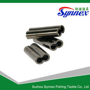 Manches de sertissage <span class=keywords><strong>à</strong></span> baril unique, 50 pièces, Leader de fil de pêche, connecteur de Tube en <span class=keywords><strong>cuivre</strong></span> 100% - Product Image 3
