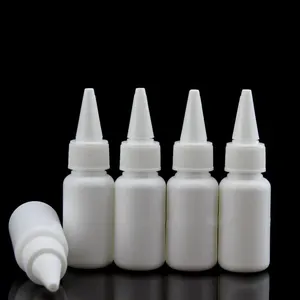 30ml 50ml 100ml 150ml 200ml 250ml PE bouteille de colle en plastique avec bouche pointue bouchon pour l'encre