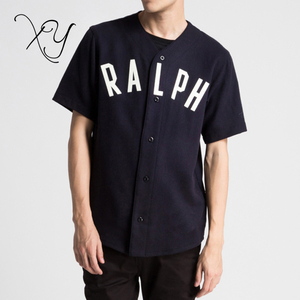 American baseball jersey custom/dark blue slim fit baseball jersey - Product Image 1