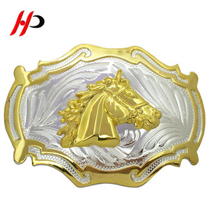 Fibbia per Cintura Personalizzata, Produttore di Fibbie 3D in Ottone Dorato, Logo in Rilievo di Lusso, Stile Cowboy Western per Uomo - Product Image 4