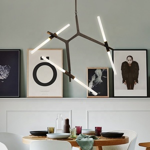Modern Acrylic <strong>Chandeliers</strong> Art LED Hanging Light Creative Zinc Alloy Branch <strong>Chandelier</strong> - Product Image 3