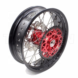 Jeu de jantes et moyeux de <span class=keywords><strong>moto</strong></span> givrés CNC pour Kawasaki Honda Suzuki <span class=keywords><strong>Yamaha</strong></span> KTM HUSQVARNA GasGas Beta Sherco - Product Image 1