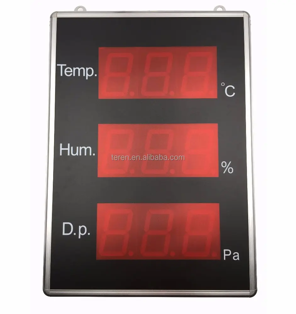 Unit Display Temperatur Led Digital, Display Temperatur Kelembapan Suhu Besar