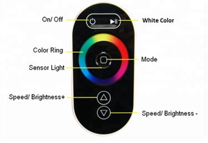 DC12-24V Mờ Thay Đổi Màu Sắc Điều Khiển Dải RGBW Bộ Điều Khiển Cảm Ứng Từ Xa <span class=keywords><strong>LED</strong></span> RF Không Dây Hoion - Product Image 5