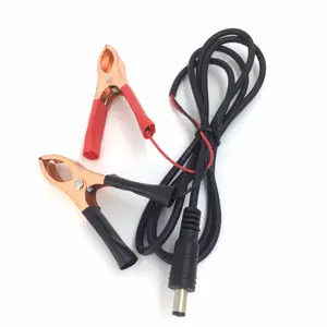 5.5 x 2.5mm DC Power Plug to Alligator Clip Test Lead Cable
