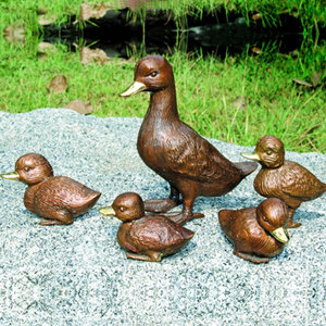 Outdoor <strong>Garden</strong> Three <strong>Ducks</strong> Flying Bronze <strong>Garden</strong> Statue Sculpture - Product Image 4
