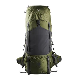 China Supplier 60L Travel Mountaineering Hiking Trekking Camping Backpack