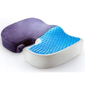 Cooling GEL Hemorrhoid Massage Cushion Seat in Home Office Outside Memory Foam Gel Seat Cushion