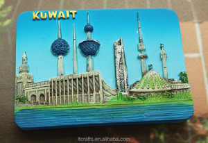 Nam Châm Tủ Lạnh Nhựa Resin Thiết Kế Theo Yêu Cầu Quà Lưu Niệm Du Lịch Kuwait - Product Image 4