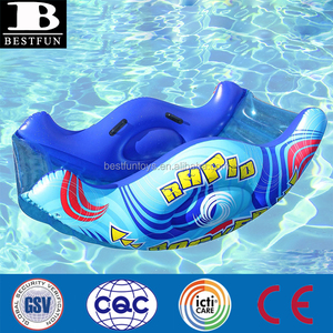 Vente en gros de grand balançoire aquatique gonflable pour enfants, jouet de piscine, balançoire aquatique personnalisée, durable, en PVC, parc aquatique flottant - Product Image 3