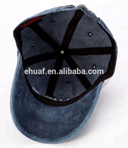 6 pannelli all'ingrosso ricamo cotone moda vintage pigmento tinto lavato bad hair day berretto da baseball cappello nero papà - Product Image 6
