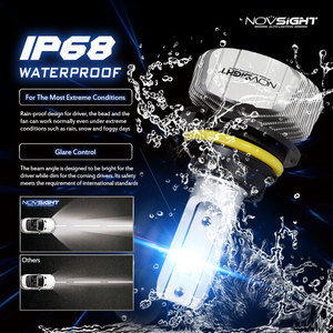 Novsight Seúl Y1919 led faro 6500 k color blanco 10000LM 72 W H4 Led faro A500-N15 - Product Image 3