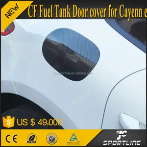Auto fibra de carbono porta do tanque de combustível tampa de óleo apto para Porsche Cayenn e macan 2014 2015