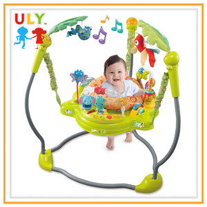 Gros bonne qualité heureux jungle musical réglable bébé porte jumper - Product Image 1