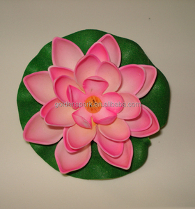 Collection <span class=keywords><strong>de</strong></span> lys d'eau artificielles flottantes, Lotus EVA, coloré, pour <span class=keywords><strong>jardin</strong></span> et extérieur - Product Image 2