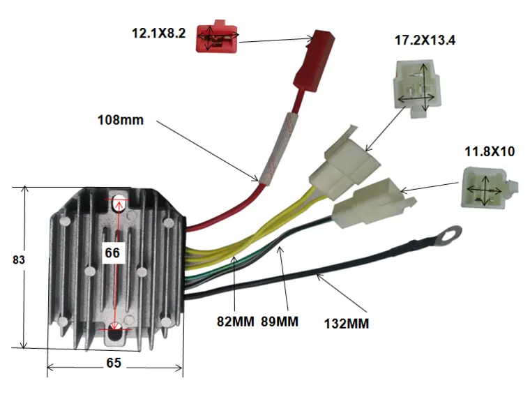 Регулятор с 7 проводами для Bajaj 175cc