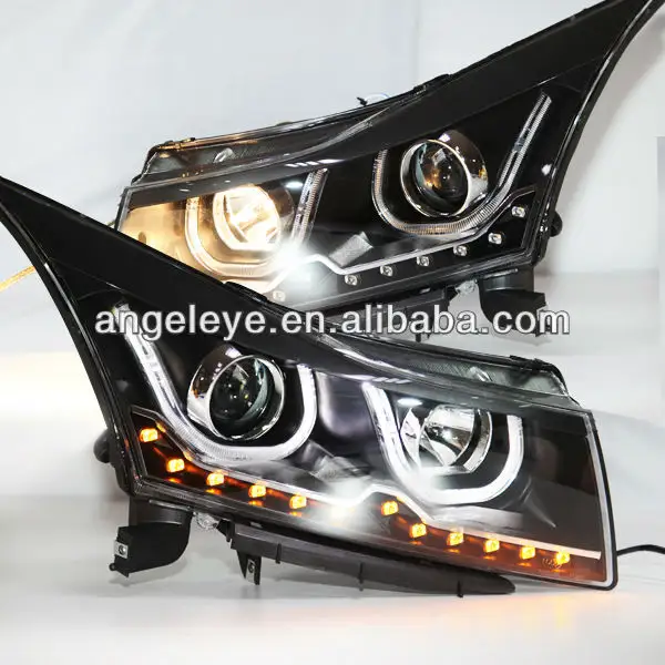 For CHEVROLET Cruze LED Head Lamp Angel Eyes 2009 zu 2011 V7 Type