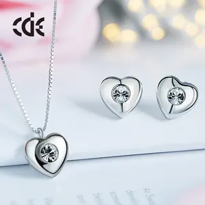 alibaba 925 sterling silver women fashion earring necklace jewelry set