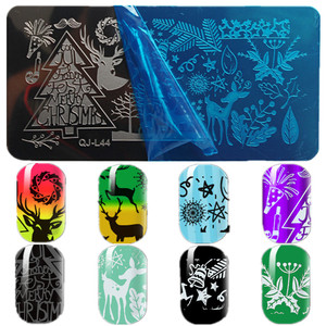 2017 Natale Gel Polish Manicure Chiodo Stampa Template Halloween Chiodo Piastra di Stampaggio - Product Image 4