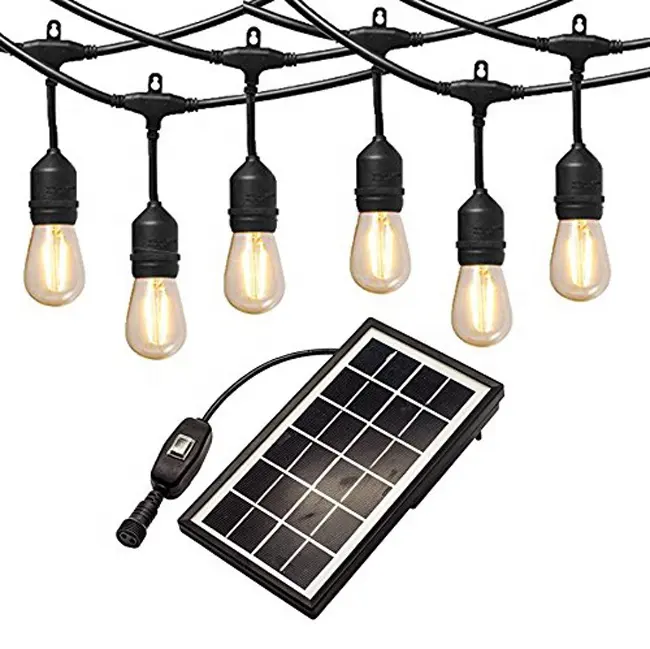 Newest product Solar Powered System led garland String Lights with solar panel in China