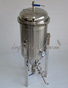 27 Galon Peralatan Pembuatan Bir Stainless Steel Brewery Mikro Brewery Glycol Pendingin Jaket Kerucut Tangki Fermentasi Brewery - Product Image 3